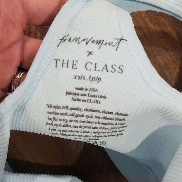 Free People Happiness Runs Scoop Neck Bra XS/S Reflective blue - Picture 5 of 5